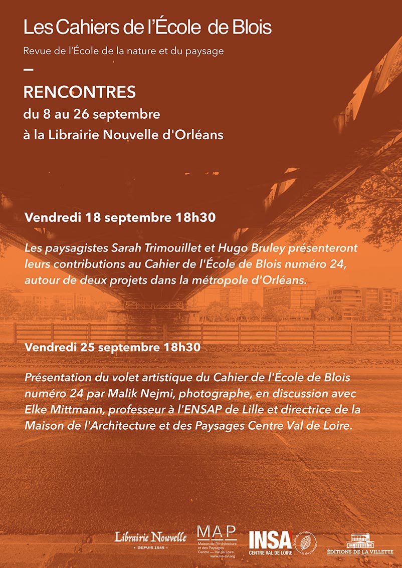 Affiche Invitation Les Cahiers de l'Ecole de Blois