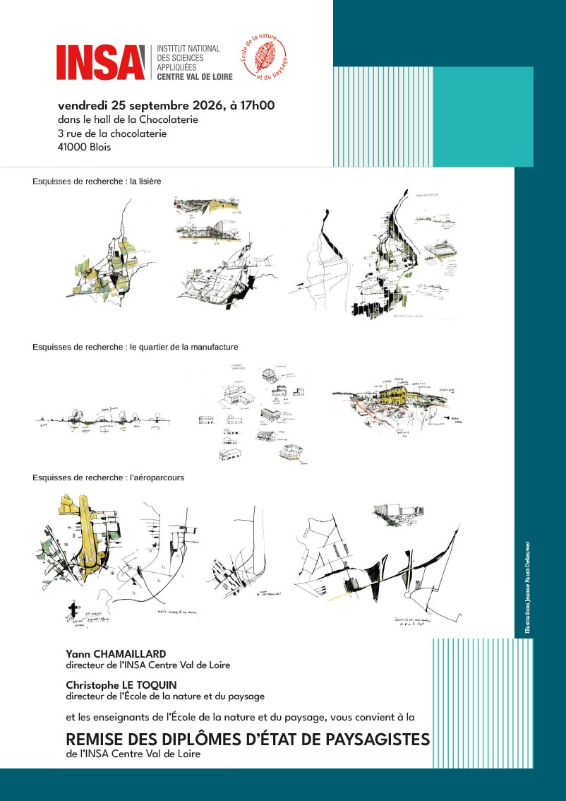 Affiche invitation diplome ENP